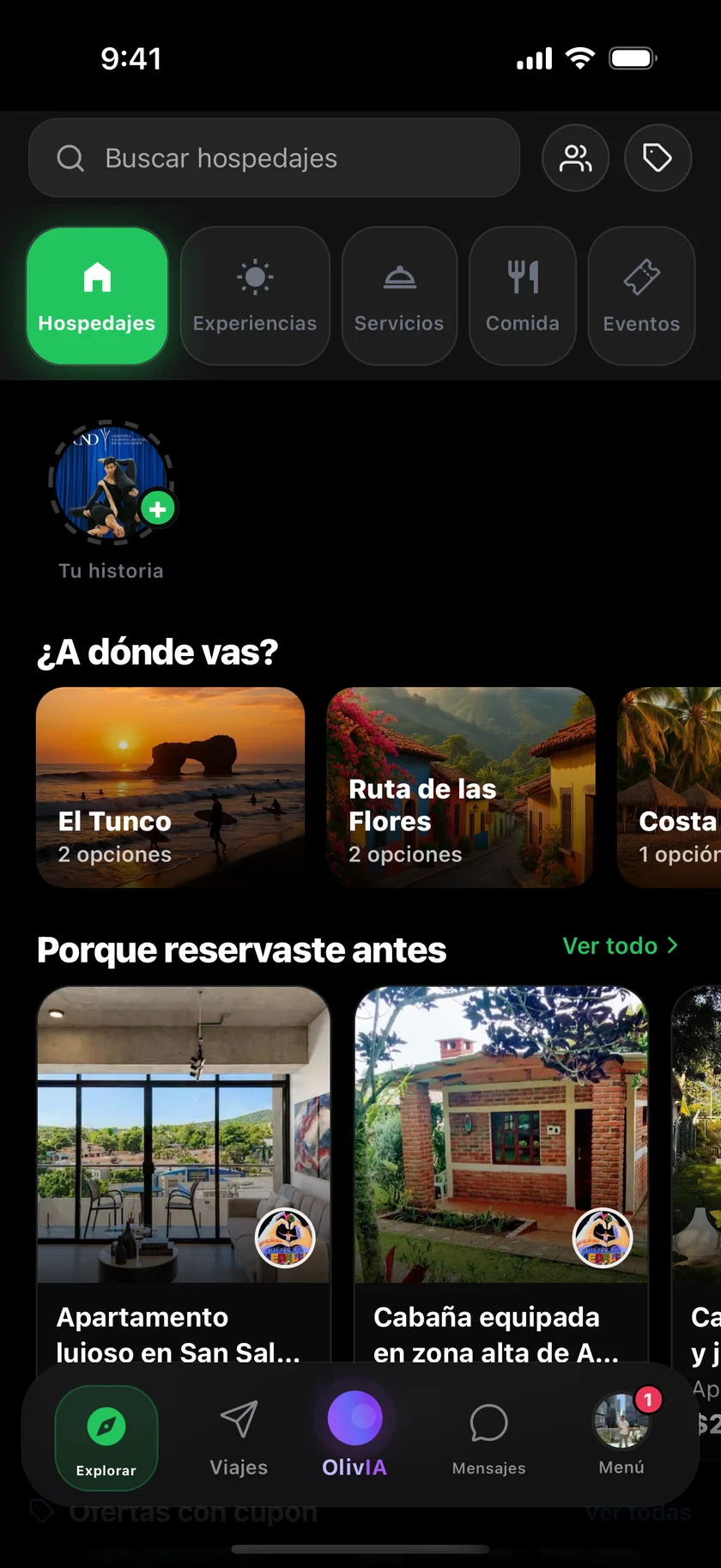 Pantalla de SivarGO: Esto es Explorar